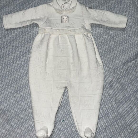 Little Me Winter Bear Footie Onesie 9M - Picture 5 of 12